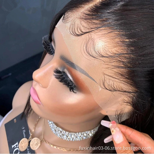 Wholesale Virgin Transparent Glueless Full Lace Wig Hd Full Lace Human Hair Wig Virgin Human Hair Lace Front Wig For Black Women